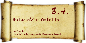Beluzsár Aniella névjegykártya